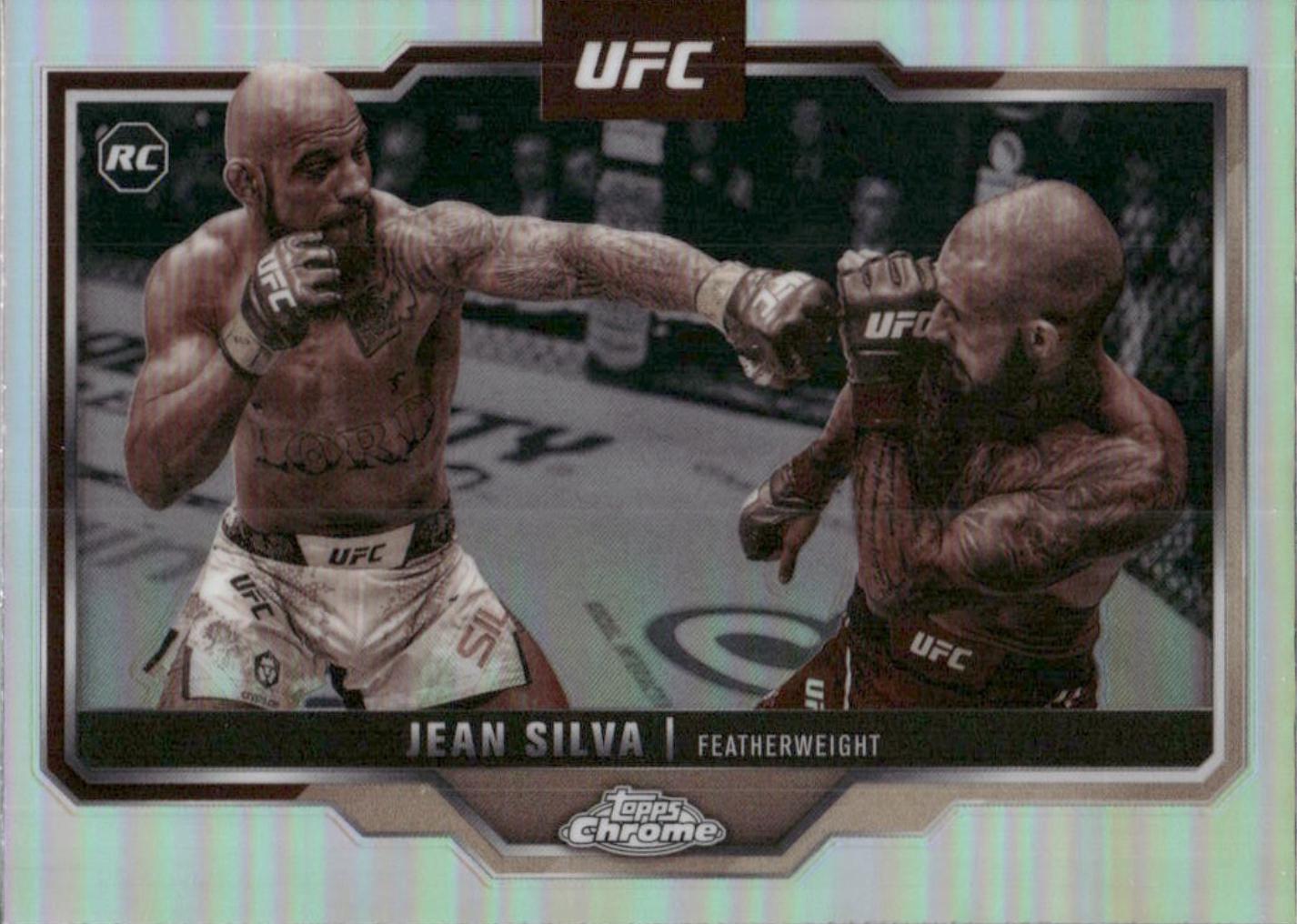 Jean Silva 2025 Topps Chrome UFC Base #56 Sepia Refractor