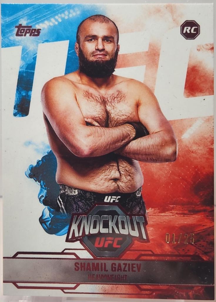 Shamil Gaziev 2025 Topps Knockout UFC Base #42 Red