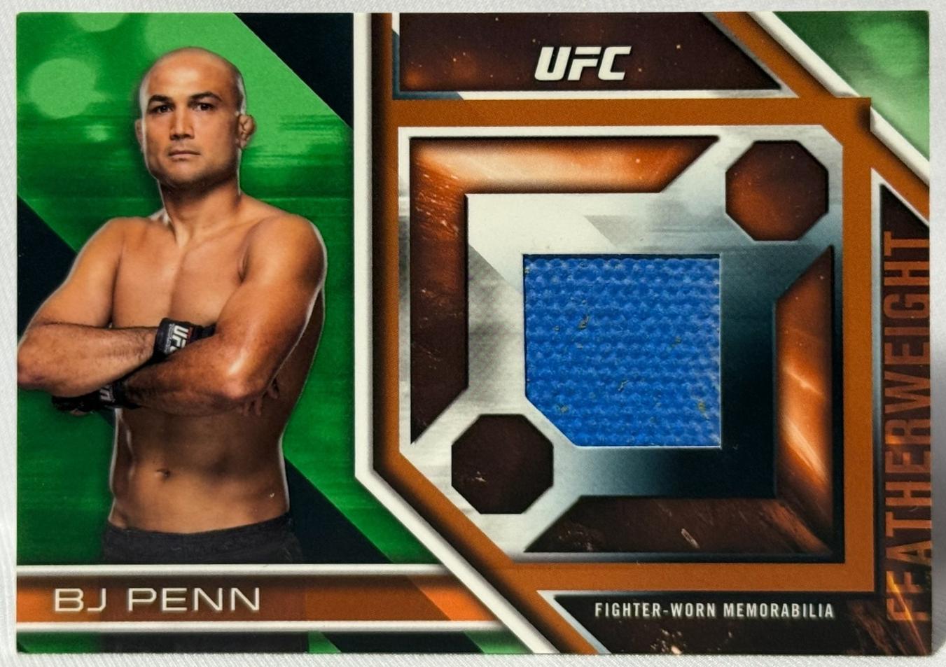BJ Penn 2017 Topps UFC Knockout Knockout Relics #KR-BP Green