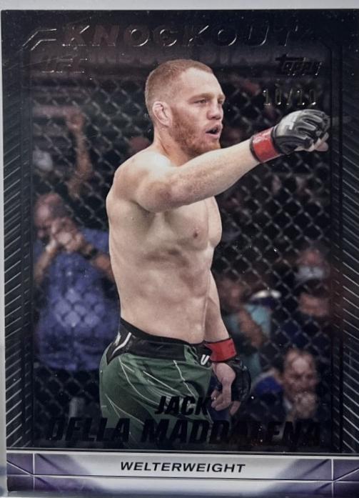 Jack Della Maddalena 2024 Topps Knockout UFC Base #56 Black