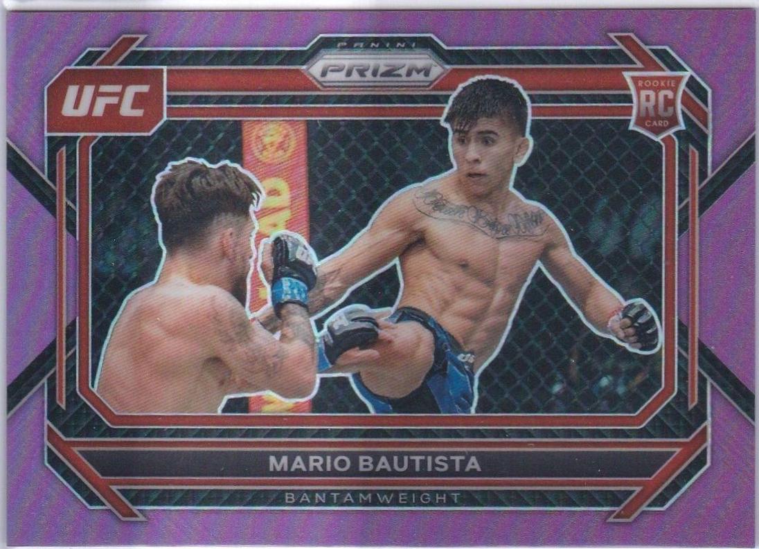 Mario Bautista 2023 Panini Prizm UFC Base #17 Purple