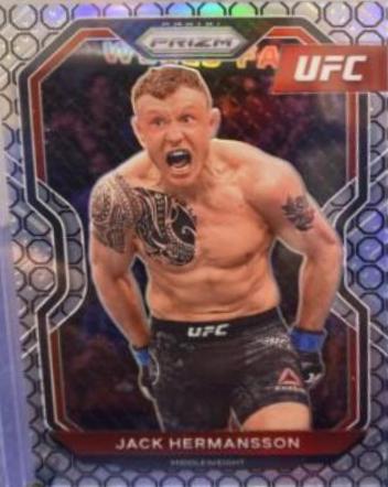 Jack Hermansson 2021 Panini Prizm UFC Base #24 Octagon