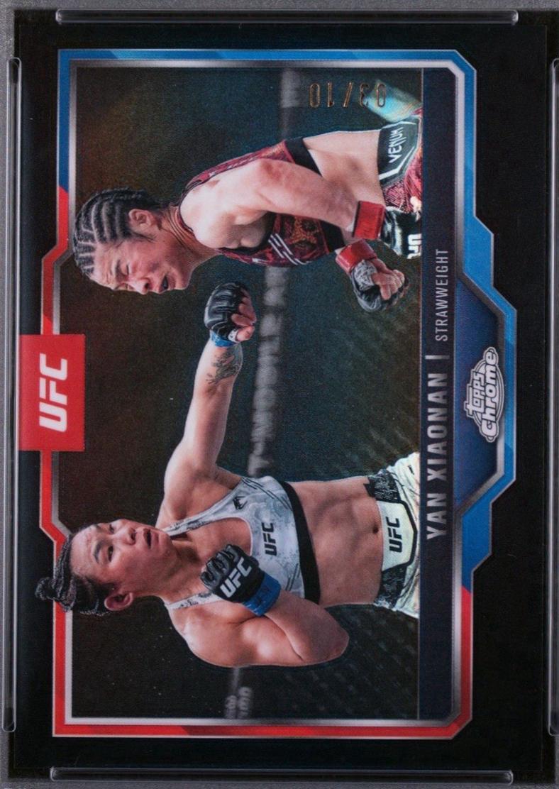 Yan Xiaonan 2025 Topps Chrome UFC Base #35 Black Refractor