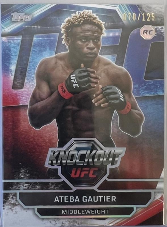 Ateba Gautier 2026 Topps Knockout UFC Base #96 Holo Silver