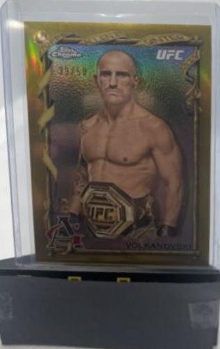 Alexander Volkanovski 2024 Topps Chrome UFC Allen & Ginter #AAG-4 Gold Refractor