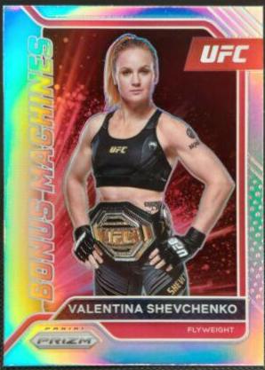 Valentina Shevchenko 2022 Panini Prizm UFC Bonus Machines #16 Silver