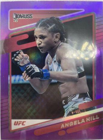 Angela Hill 2022 Panini Donruss UFC Base #151 Purple Flood