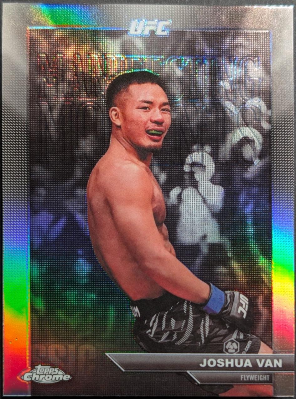 Joshua Van 2026 Topps Chrome UFC Manifesting Moments #MM-4 Green Refractor