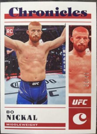 Bo Nickal 2023 Panini Chronicles UFC Base Gala Rookies #493 Purple