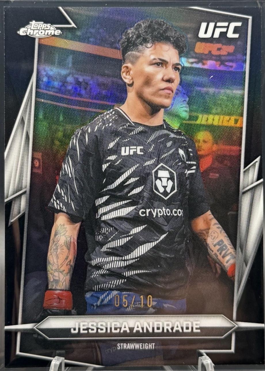 Jessica Andrade 2026 Topps Chrome UFC Base #138 Black Refractor