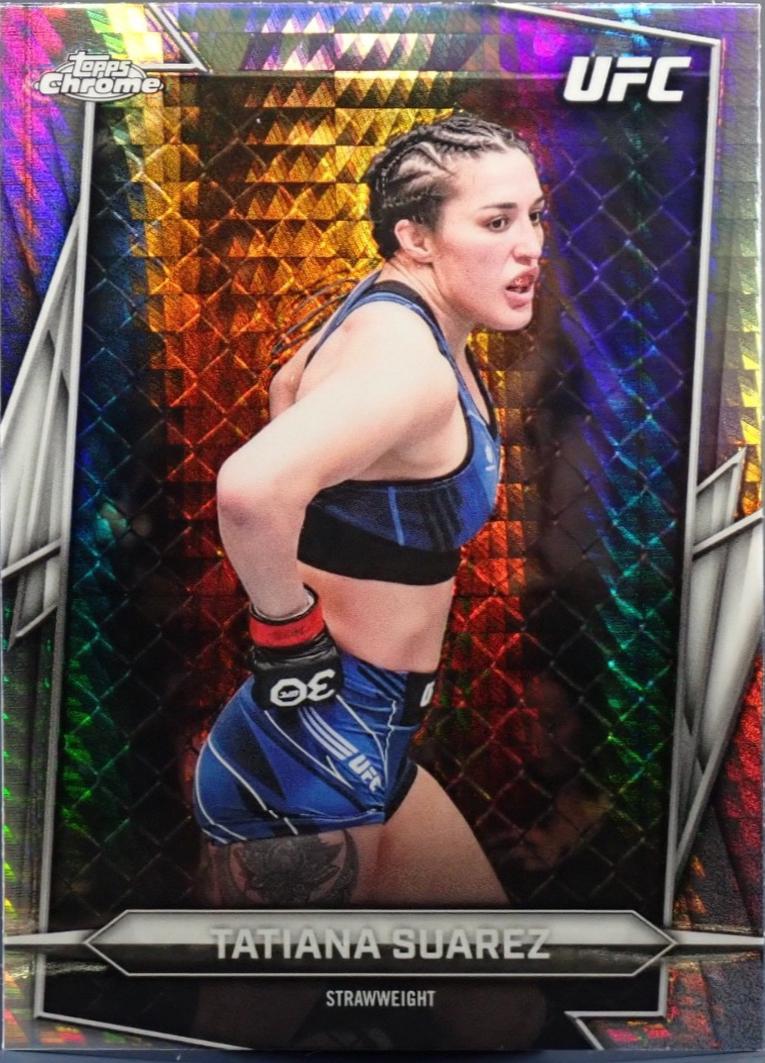 Tatiana Suarez 2026 Topps Chrome UFC Base #92 Prism Refractor