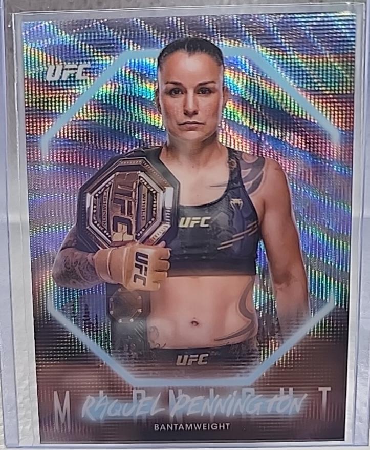 Raquel Pennington 2025 Topps Midnight UFC Base #23 Black Light
