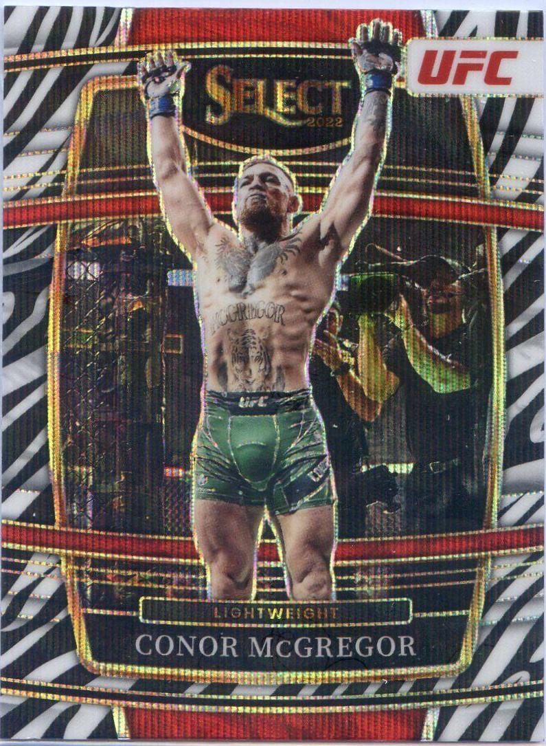 Conor McGregor 2022 Panini Select UFC Concourse #93 Zebra