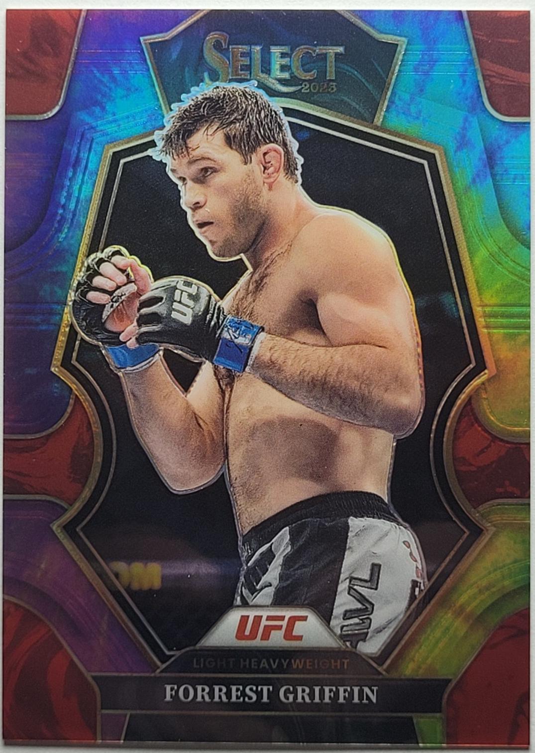 Forrest Griffin 2023 Panini Select UFC Premier Level #195 Silver Die Cut