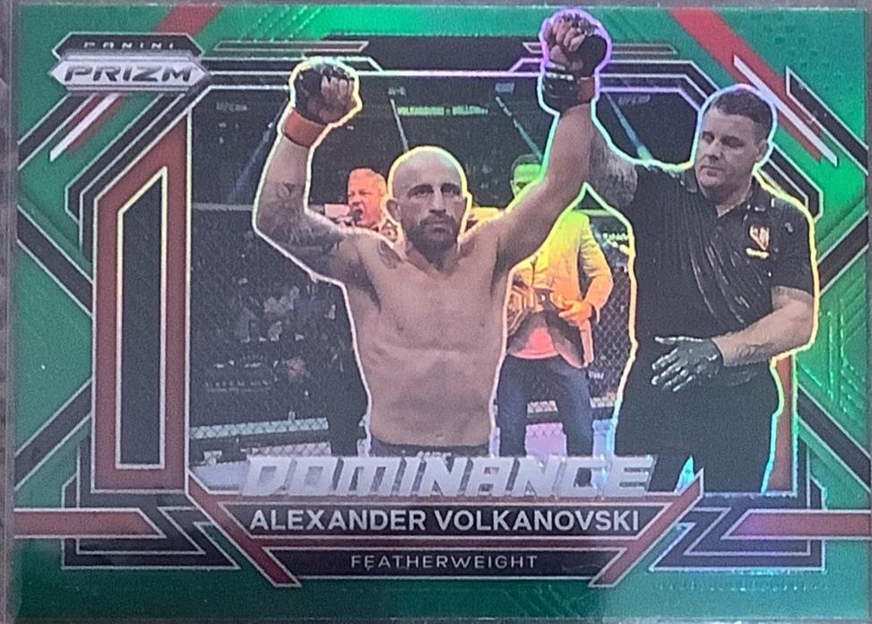 Alexander Volkanovski 2023 Panini Prizm UFC Dominance #16 Green