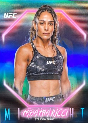 Tabatha Ricci 2025 Topps Midnight UFC Base #64 Black Light