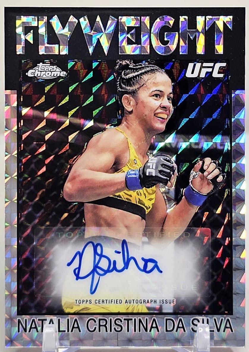 Natalia Silva 2026 Topps Chrome UFC 1986 Topps Signatures #86S-NS Geometric Refractor