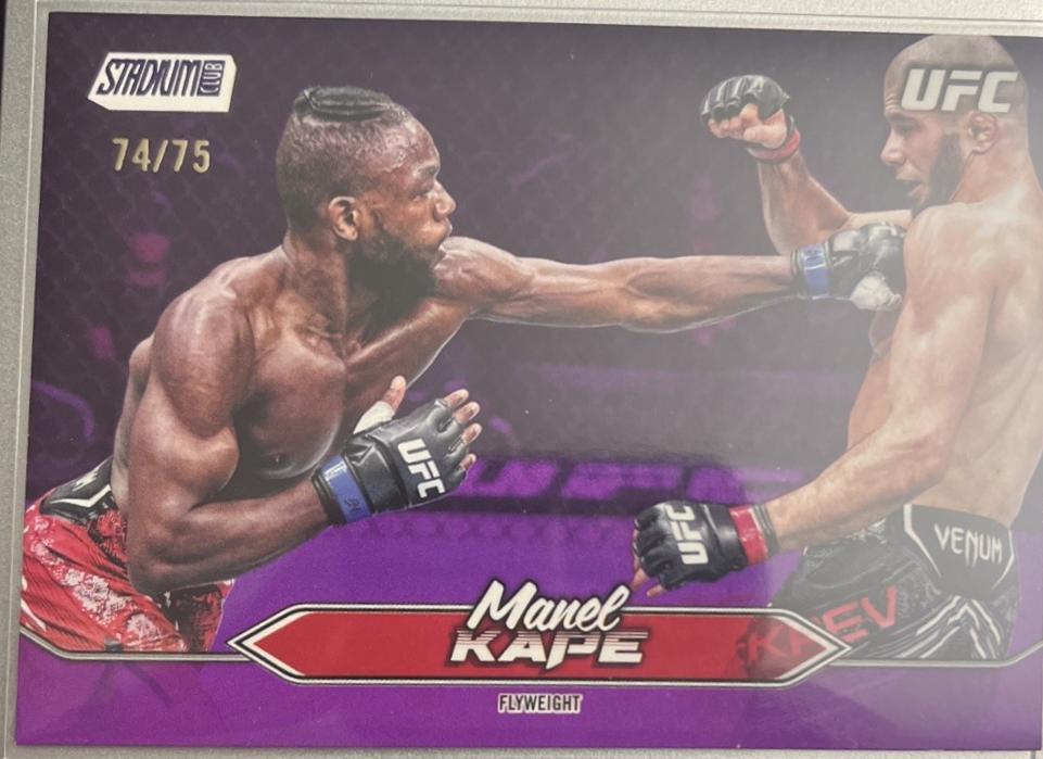 Manel Kape 2025 Topps Stadium Club UFC Base #18 Purple