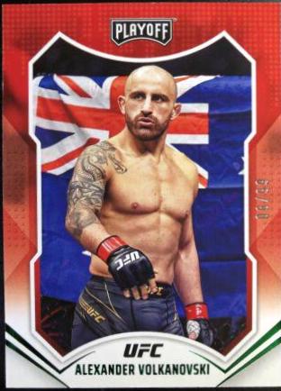 Alexander Volkanovski 2022 Panini Chronicles UFC Base Playoff #166 Green