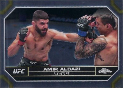Amir Albazi 2024 Topps Chrome UFC Base #16 Prism Refractor