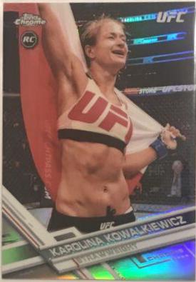 Karolina Kowalkiewicz 2017 Topps Chrome UFC Base #81 Refractor