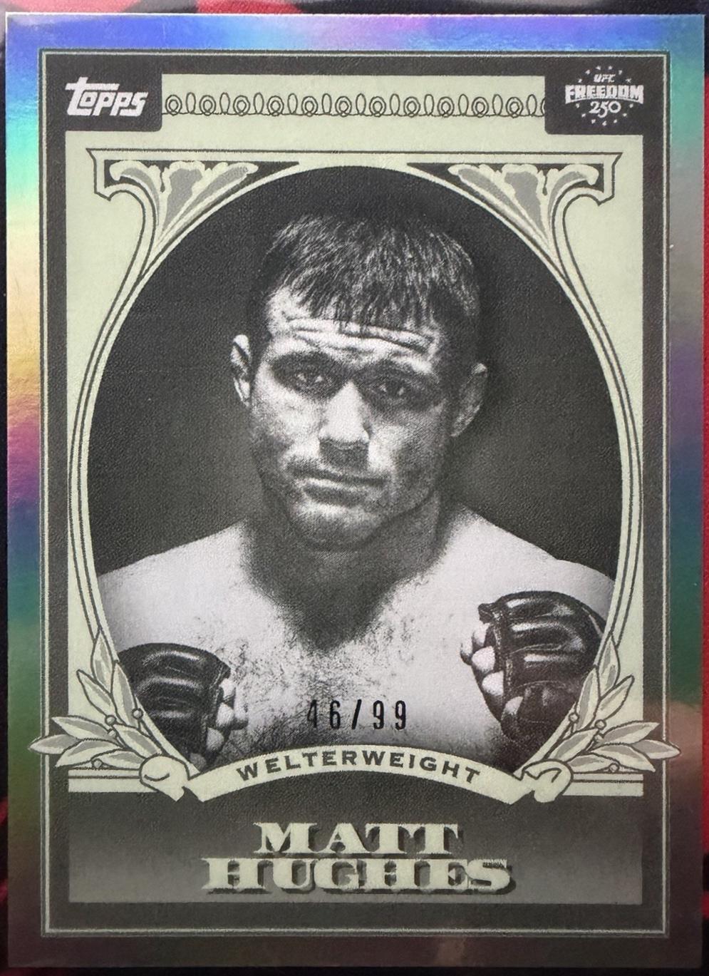 Matt Hughes 2026 Topps UFC Freedom 250 UFC Dollar #UD-10 Green