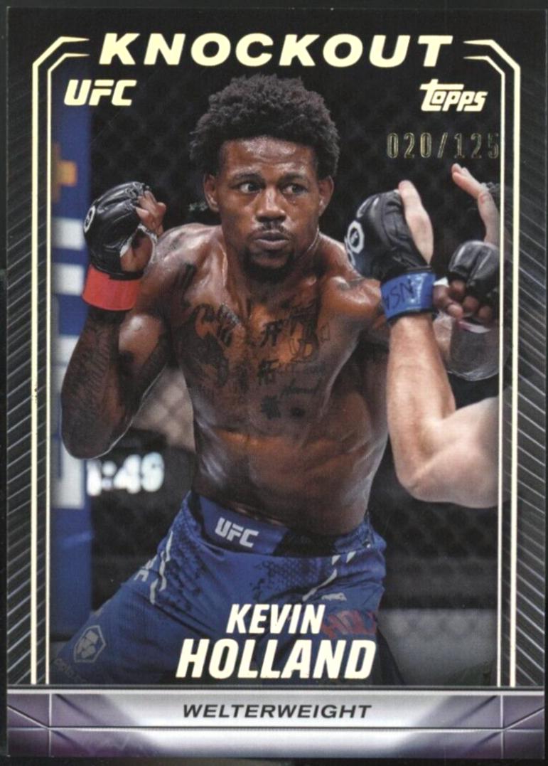 Kevin Holland 2024 Topps Knockout UFC Base #35 Holo Silver