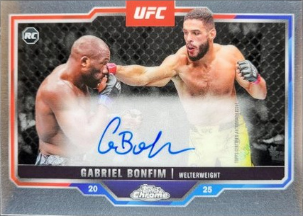 Gabriel Bonfim 2025 Topps Chrome UFC Chrome Rookie Autographs #CRA-GB Superfractor