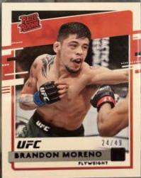 Brandon Moreno 2021 Panini Chronicles UFC Base Donruss Rated Rookies #26 Purple