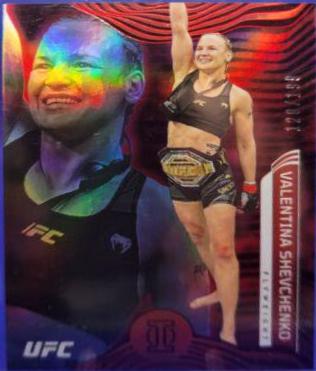 Valentina Shevchenko 2022 Panini Chronicles UFC Base Illusions #272 Gold