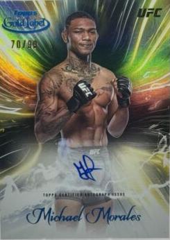 Michael Morales 2024 Topps Gold Label UFC Surging Signatures #SGS-MIM Red