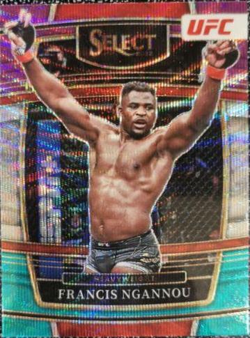 Francis Ngannou 2022 Panini Select UFC Concourse #35 Tri Color
