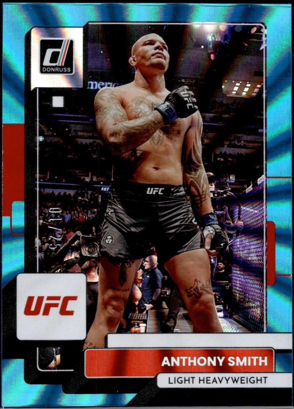 Anthony Smith 2023 Panini Donruss UFC Base #196 Teal Laser