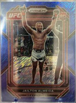Jailton Almeida 2023 Panini Prizm UFC Base #197 Blue Shimmer
