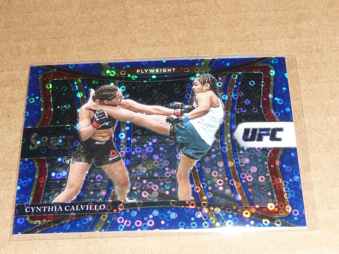 Cynthia Calvillo 2021 Panini Select UFC Octagonside #234 Blue Disco