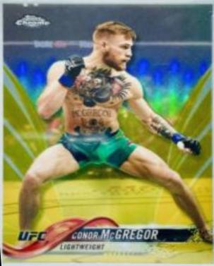 Conor McGregor 2018 Topps Chrome UFC Base #100 Gold