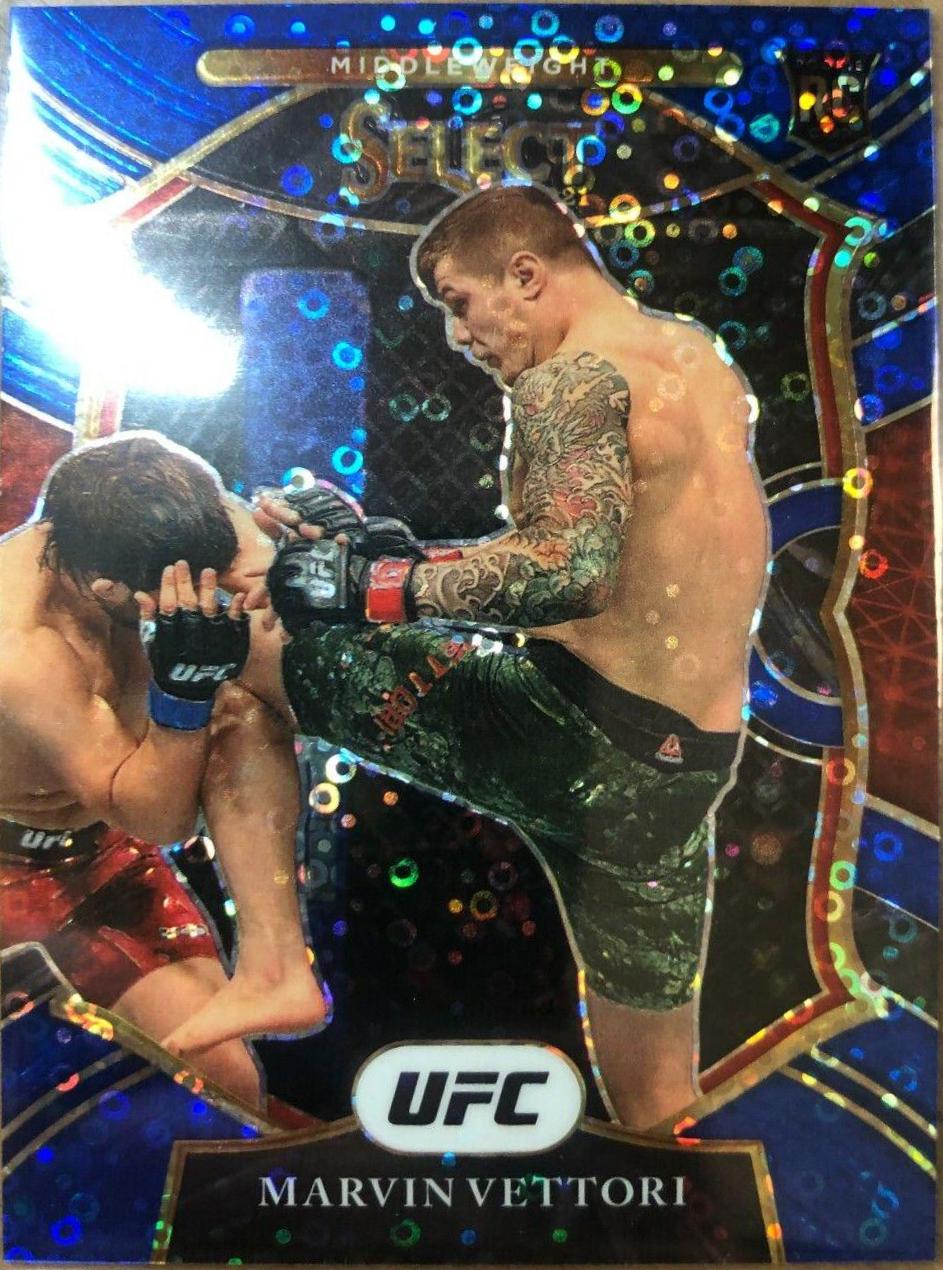Marvin Vettori 2021 Panini Select UFC Premier Level #168 Blue Disco