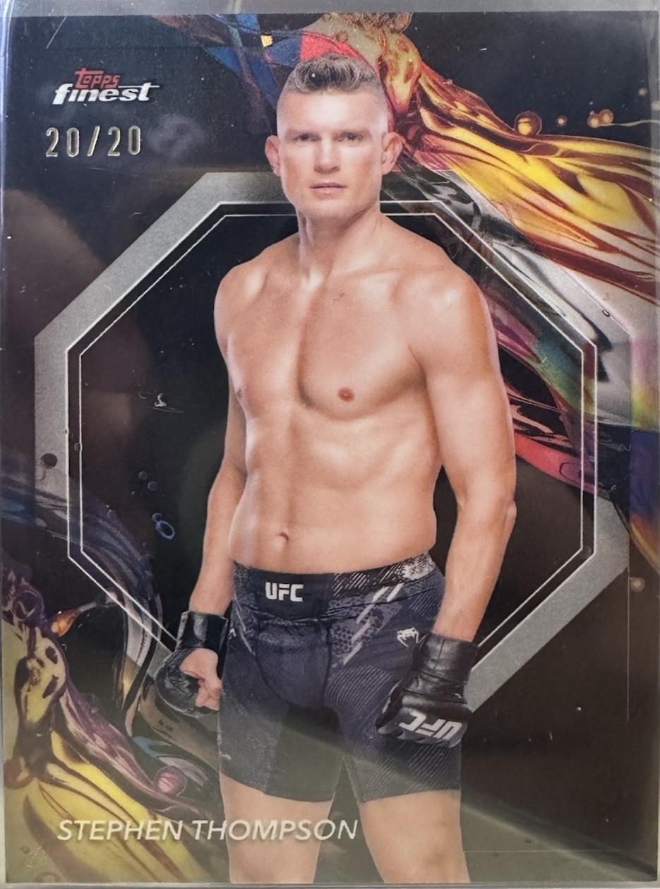 Stephen Thompson 2024 Topps Finest UFC Base Uncommon #122 Black Refractor
