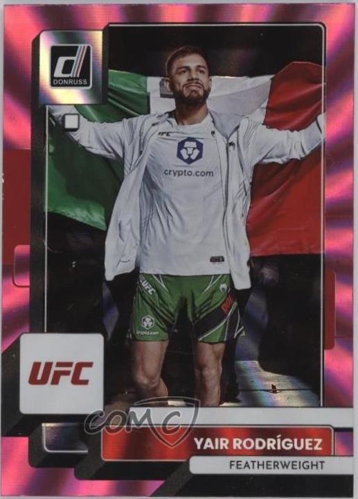 Yair Rodríguez 2023 Panini Donruss UFC Base #111 Pink Laser
