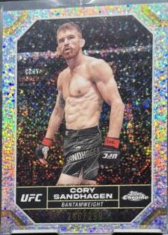 Cory Sandhagen 2024 Topps Chrome UFC Base #50 Speckle Refractor