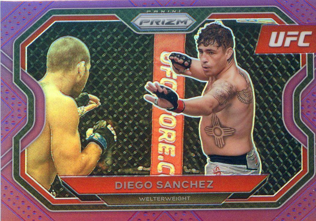 Diego Sanchez 2021 Panini Prizm UFC Base #196 Purple