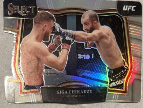 Giga Chikadze 2023 Panini Select UFC Octagonside #210 Silver Die Cut