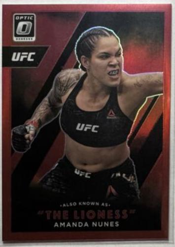 Amanda Nunes 2022 Panini Donruss Optic UFC Also Known As #14 White Sparkle