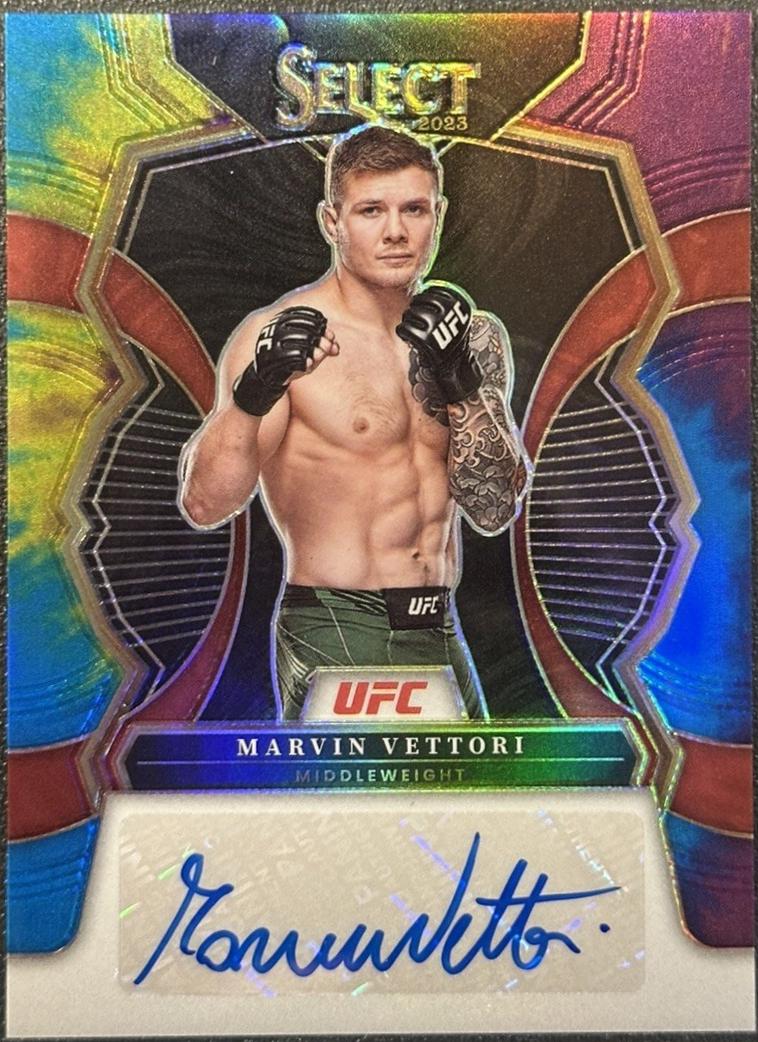 Marvin Vettori 2023 Panini Select UFC Signatures #30 Black