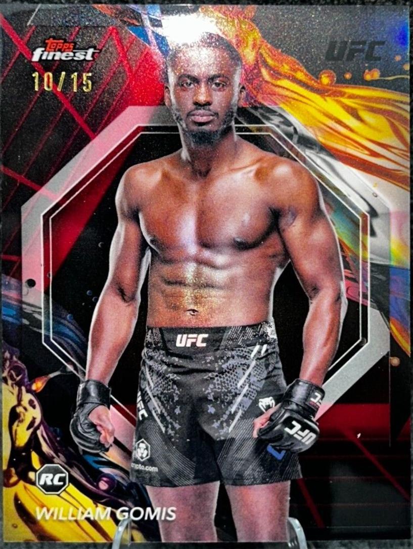 William Gomis 2024 Topps Finest UFC Base Uncommon #171 Red Refractor