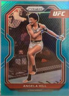 Angela Hill 2021 Panini Prizm UFC Base #86 Teal