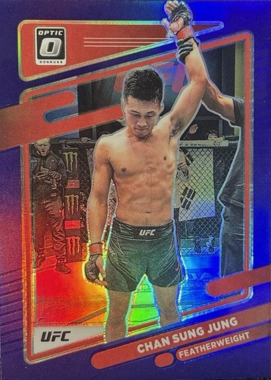Chan Sung Jung 2022 Panini Donruss Optic UFC Base #78 Purple