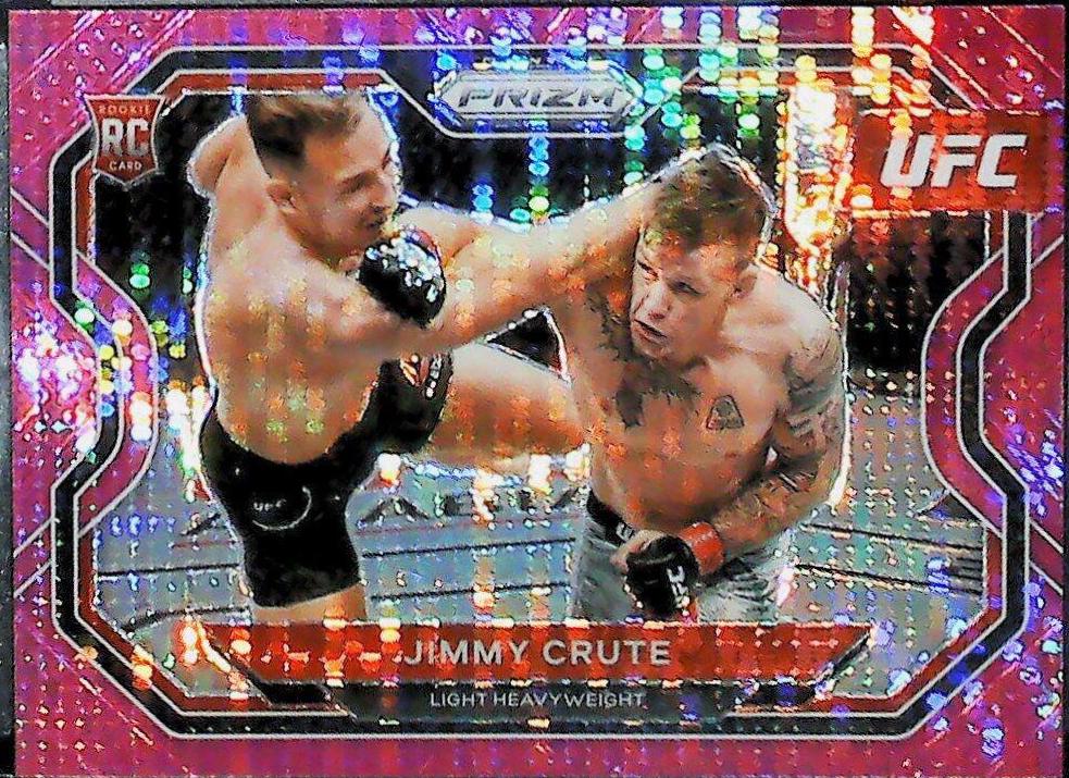 Jimmy Crute 2021 Panini Prizm UFC Base #170 Pink Pulsar