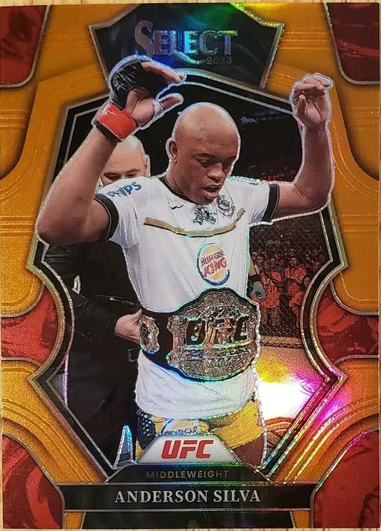 Anderson Silva 2023 Panini Select UFC Premier Level #148 Orange