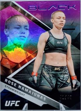 Rose Namajunas 2022 Panini Chronicles UFC Base Black #214 Purple